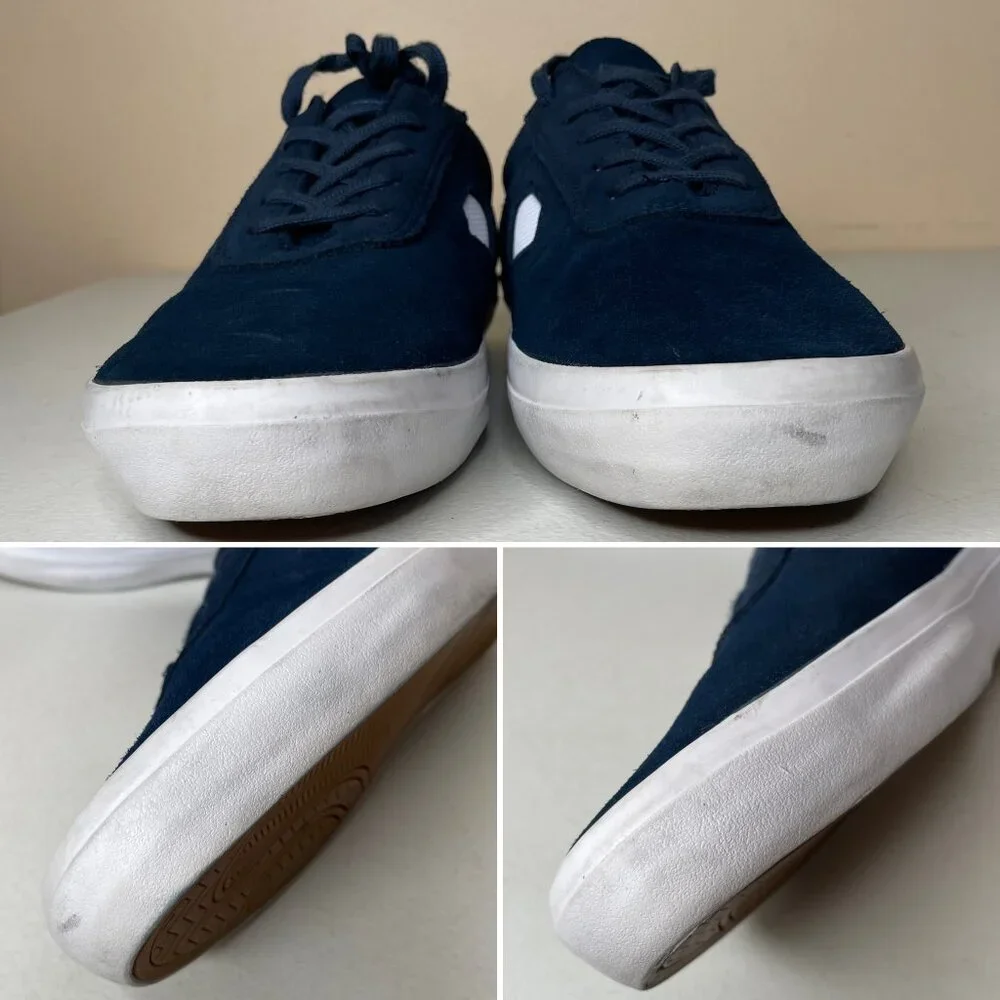 Diamond Supply Co Icon Two Tone Navy Suede Shoes Size 8.5